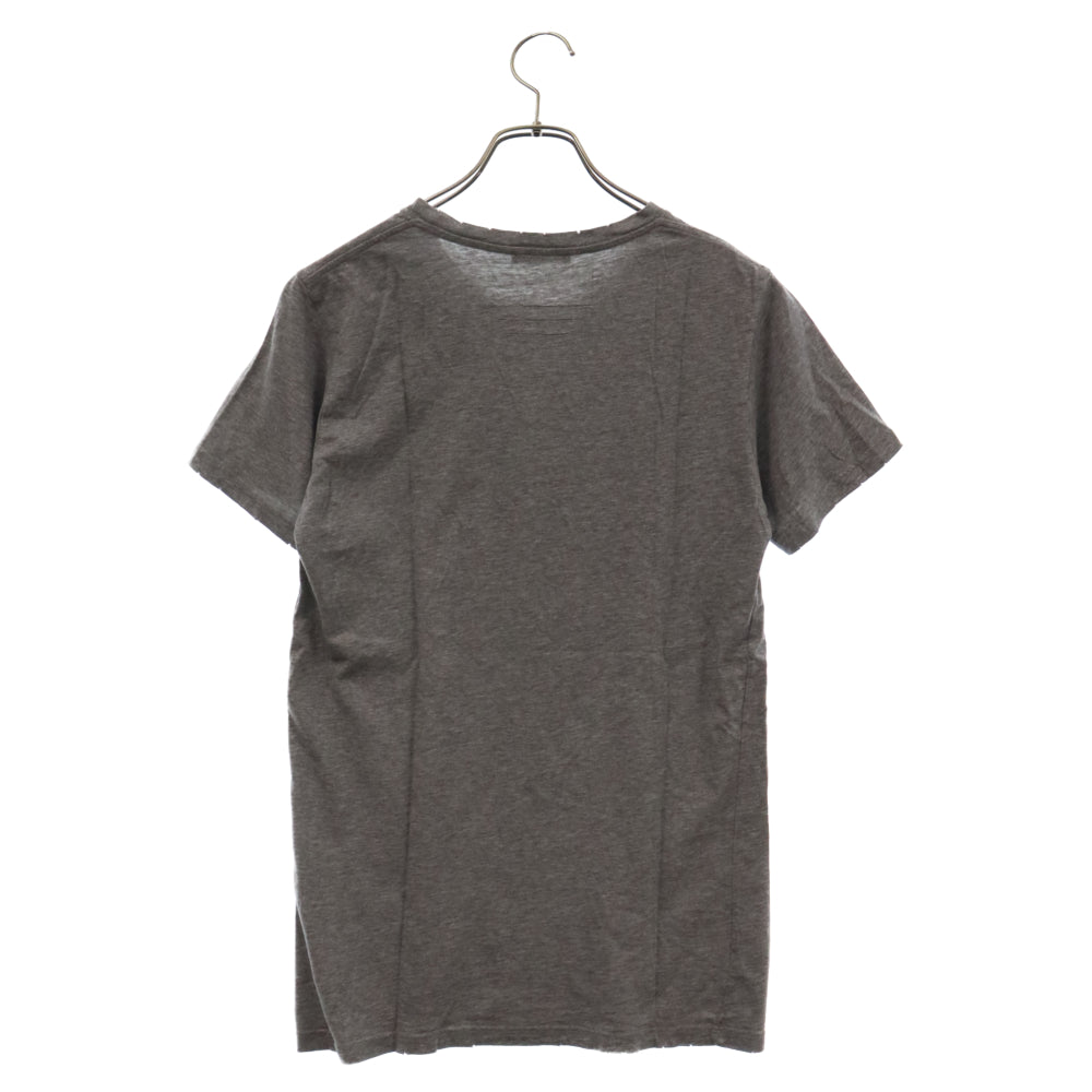 BALMAIN(バルマン) ダメージ加工 半袖Tシャツ グレー