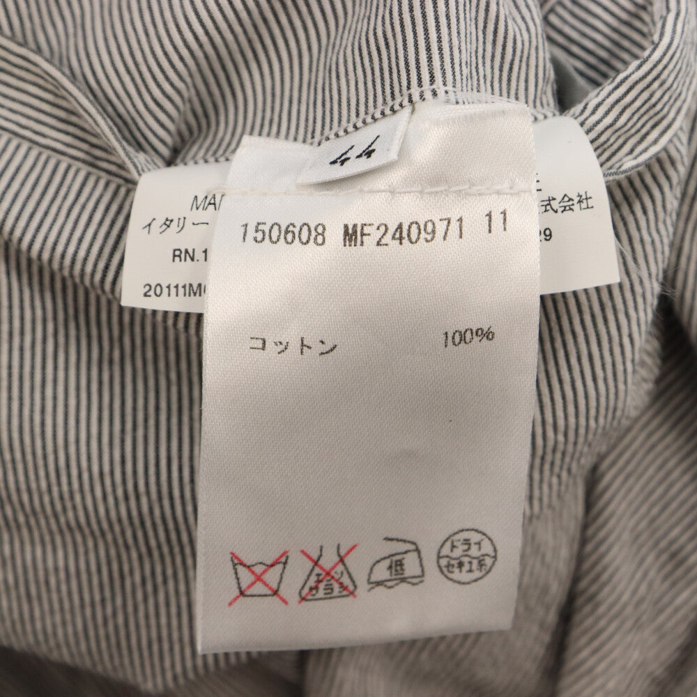 JIL SANDER(ジルサンダー) ヒッコリー テーラードジャケット グレー/ホワイト