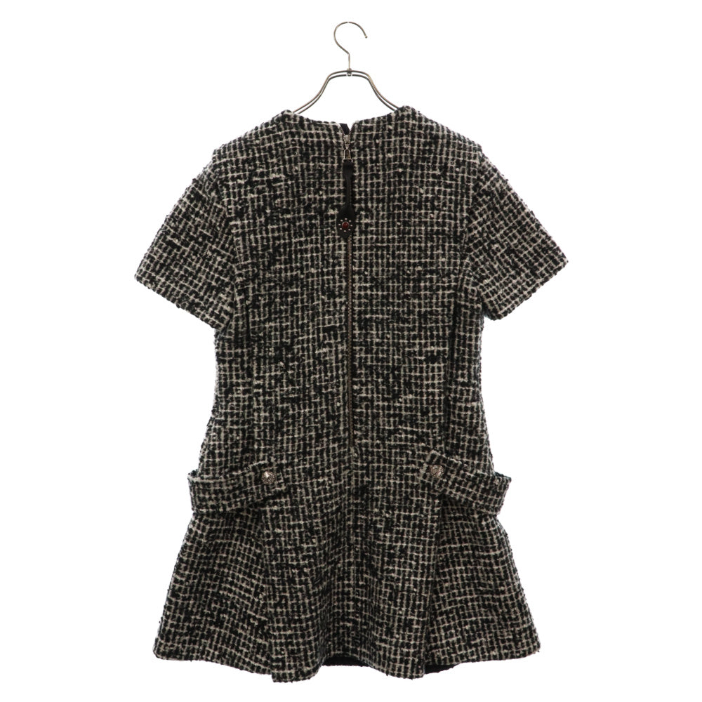 LOUIS VUITTON(ルイヴィトン) 21AW スケータードレス ツイード ワンピース ブラック RM212B HL8 FLRO43