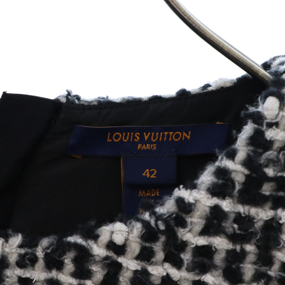 LOUIS VUITTON(ルイヴィトン) 21AW スケータードレス ツイード ワンピース ブラック RM212B HL8 FLRO43