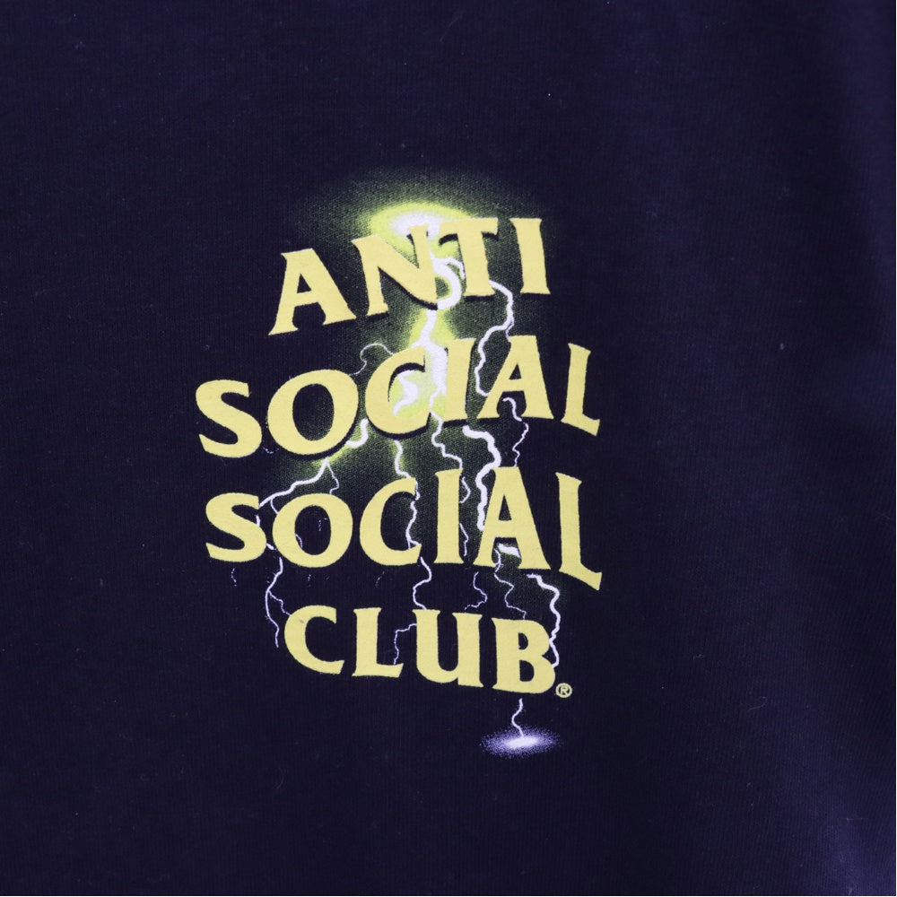 ANTI SOCIAL SOCIAL CLUB(アンチソーシャルソーシャルクラブ) プリント クルーネック 半袖 カットソー Tシャツ ブラック