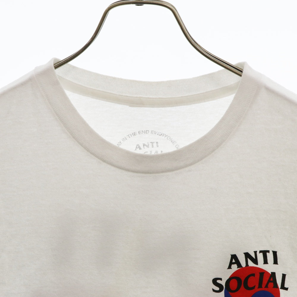ANTI SOCIAL SOCIAL CLUB(アンチソーシャルソーシャルクラブ) フラワープリント クルーネック 半袖 カットソー Tシャツ ホワイト