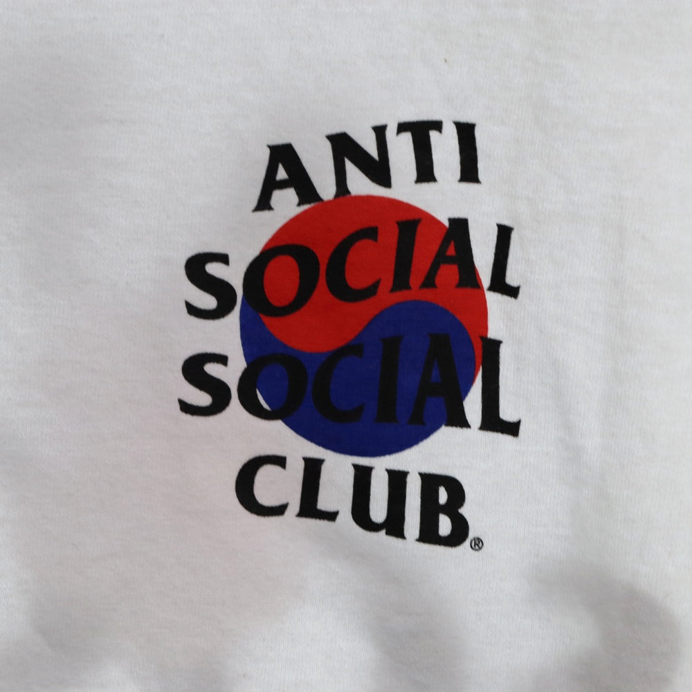 ANTI SOCIAL SOCIAL CLUB(アンチソーシャルソーシャルクラブ) フラワープリント クルーネック 半袖 カットソー Tシャツ ホワイト