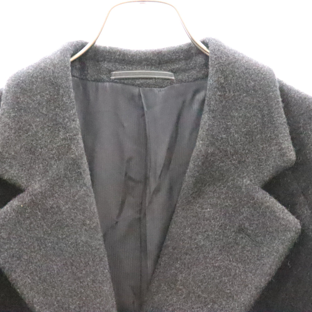 Ermenegildo Zegna(エルメネジルドゼニア) ウール ロング チェスターコート ブラック