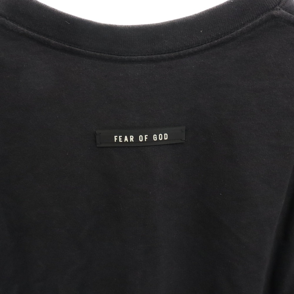 FEAR OF GOD(フィアオブゴッド) 6th Sixth Collection Half Zip Henly Tshirt シックスコレクション ハーフジップ ヘンリー 半袖Tシャツ カットソー ブラック C000-1005-10 F18-9K