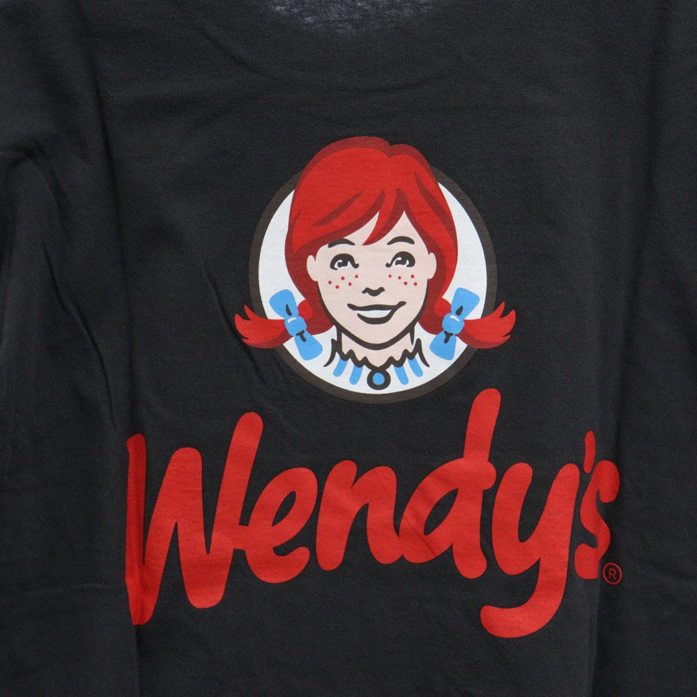 SEQUEL(シークエル) × WENDY's ウェンディーズ ヴィンテージ加工 バックプリント クルーネック 半袖Tシャツ カットソー グレー WE-23AW-WDST-01