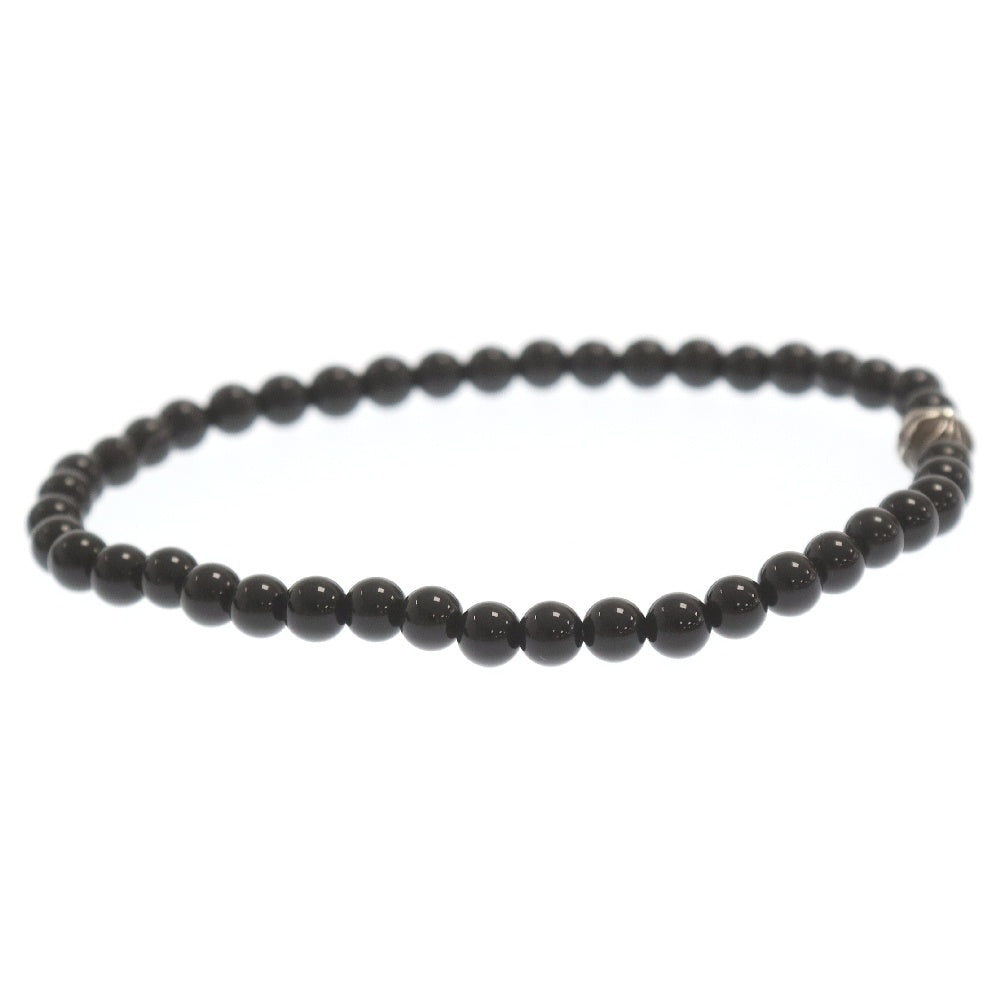CHROME HEARTS(クロムハーツ) 4mm BEAD ビーズ ブレスレット シルバー/ブラック