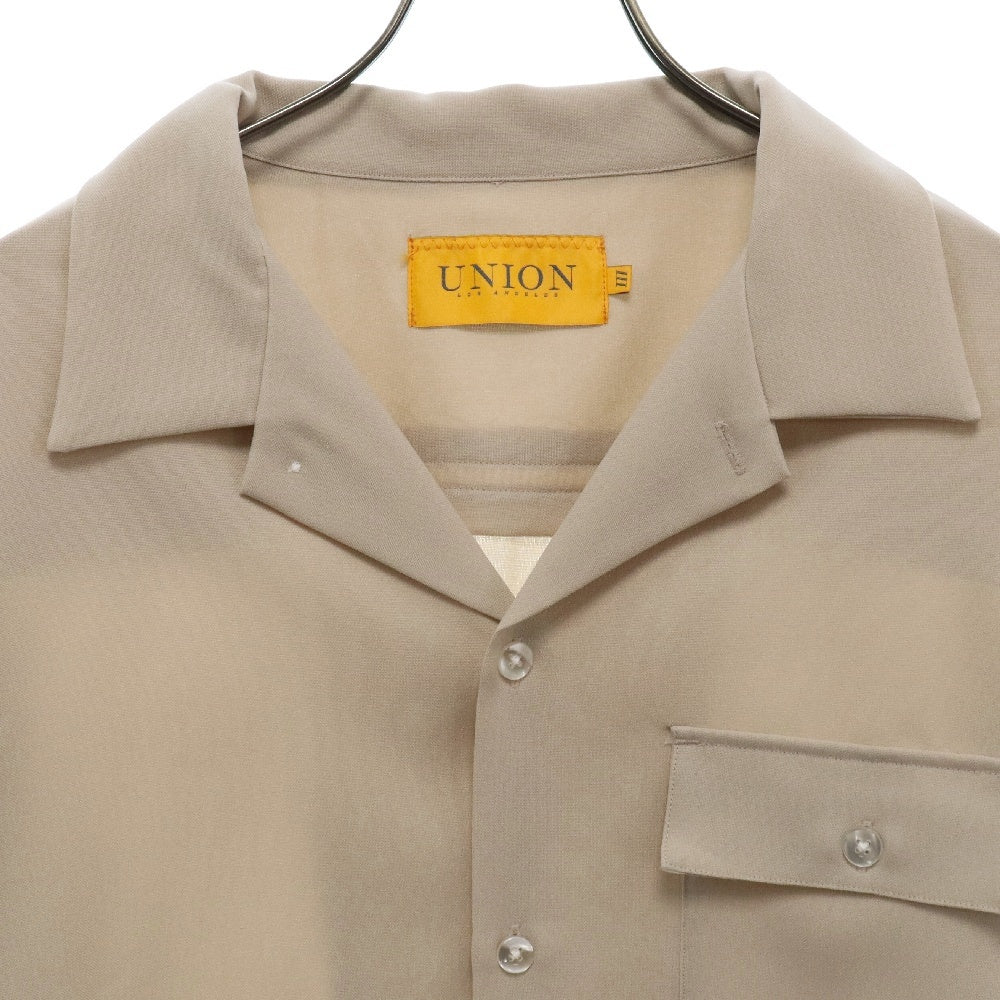 UNION(ユニオン) PROVIDENCE SHIRT プロビデンス オープンカラー 半袖シャツ ベージュ 111001