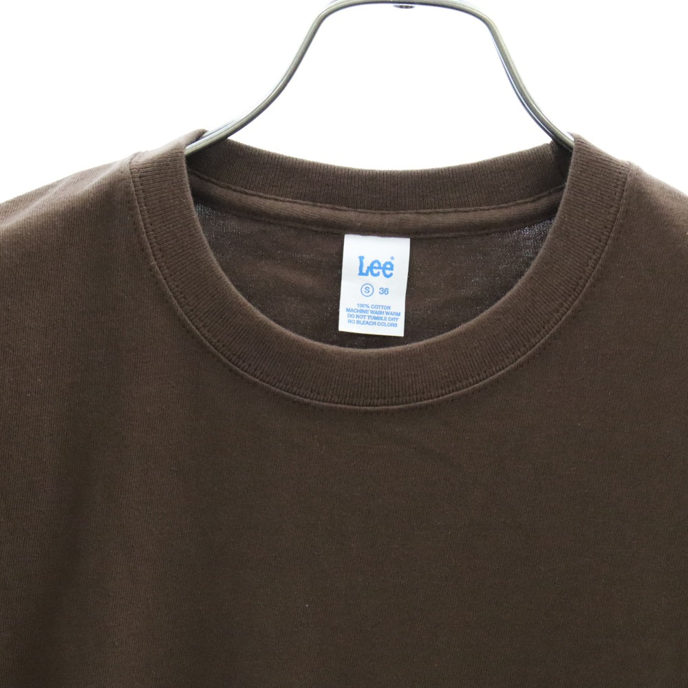 N.HOOLYWOOD(エヌハリウッド) ×Lee リー プリント クルーネック 半袖Tシャツ カットソー ブラウン