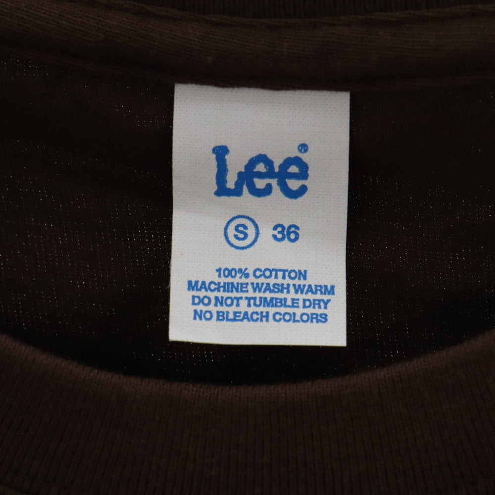 N.HOOLYWOOD(エヌハリウッド) ×Lee リー プリント クルーネック 半袖Tシャツ カットソー ブラウン