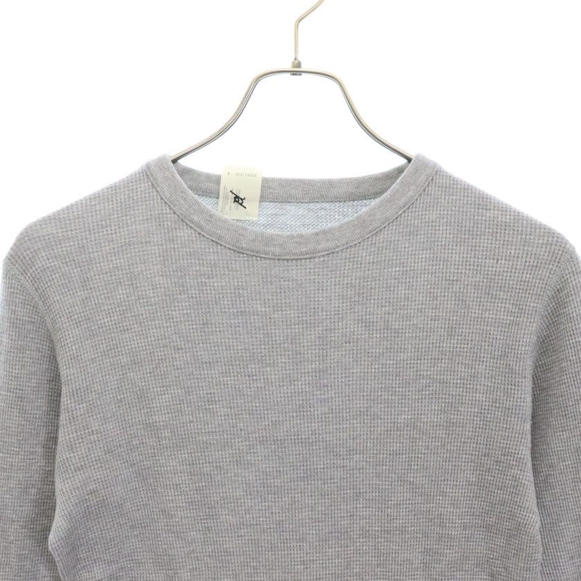 N.HOOLYWOOD(エヌハリウッド) クルーネック コットン ワッフル 長袖 Tシャツ カットソー グレー