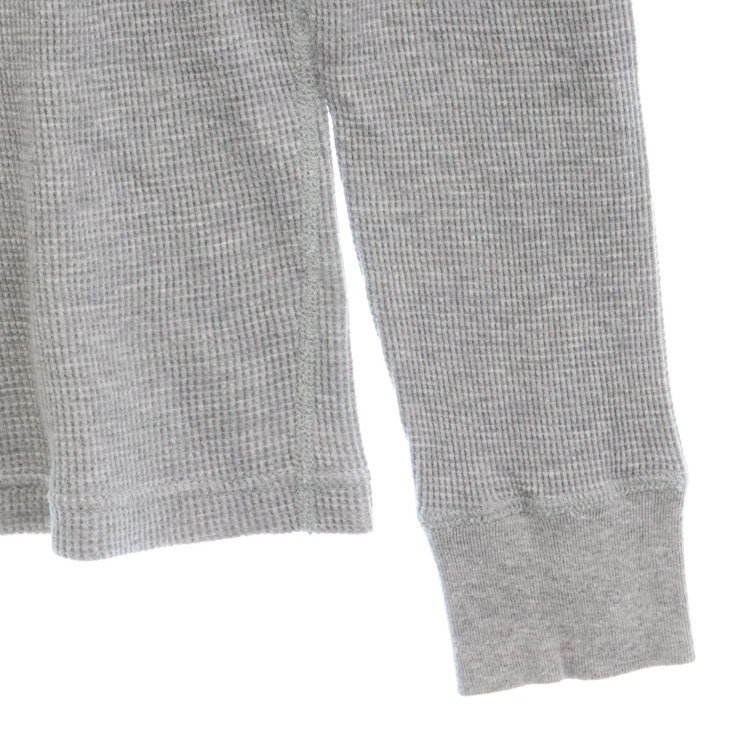 N.HOOLYWOOD(エヌハリウッド) クルーネック コットン ワッフル 長袖 Tシャツ カットソー グレー