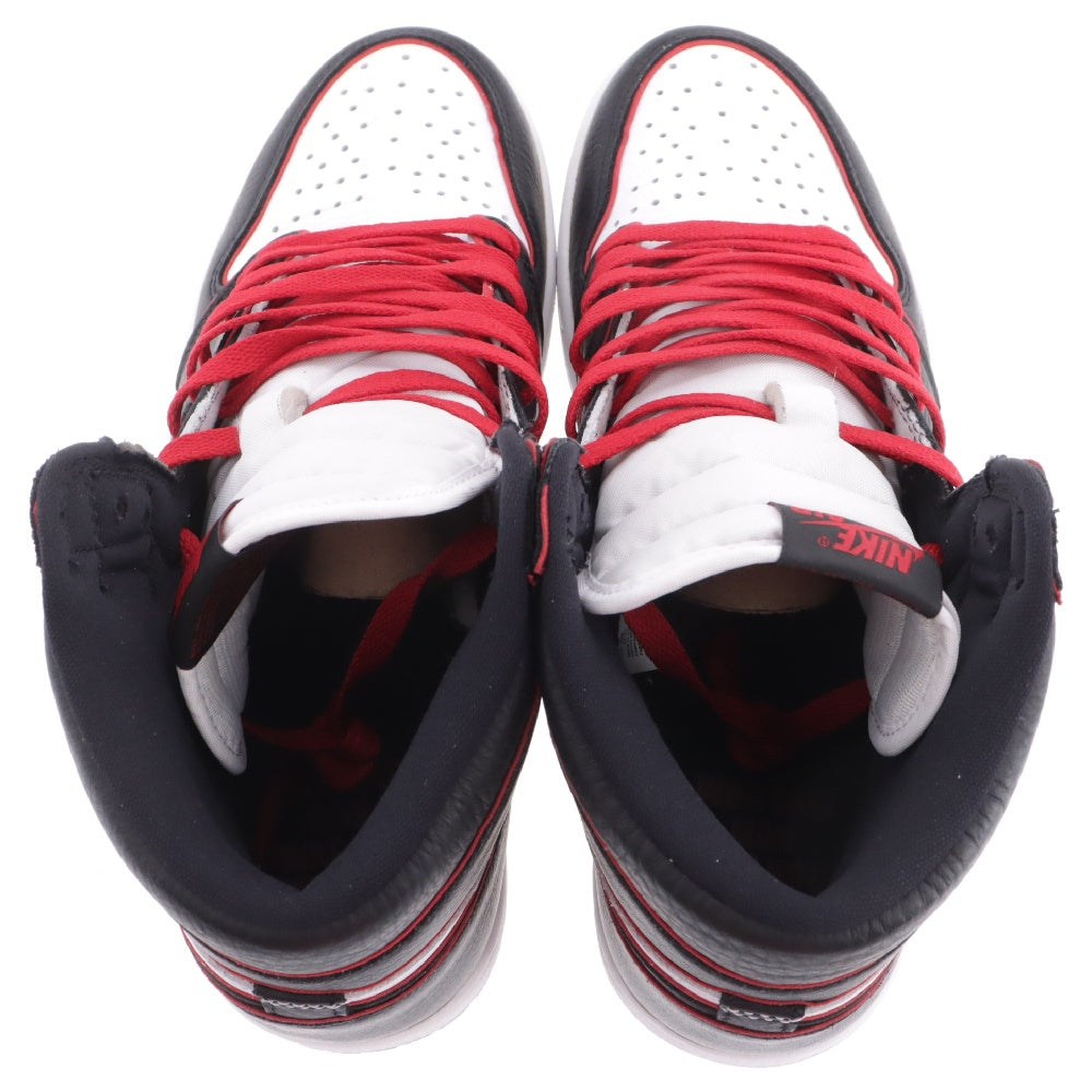 NIKE(ナイキ) AIR JORDAN 1 RETRO HIGH OG BLOODLINE エアジョーダン ワン レトロ ハイカットスニーカー ブラッドライン ブラック/ホワイト/レッド US11/29cm 555088-062