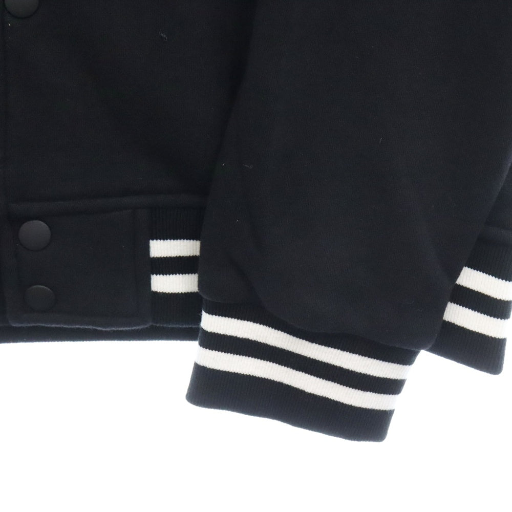TOYPLANE(トイプレーン) FLEECE STADIUM JACKET フリース スタジアム ジャケット ブラック TP17-FJK06
