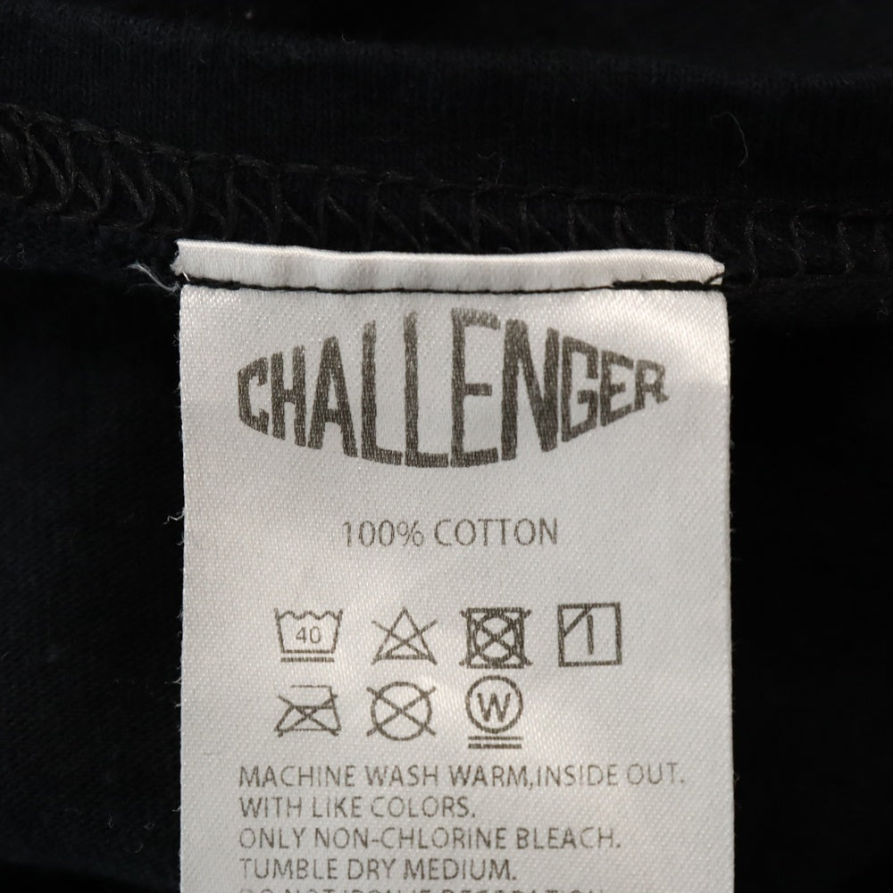 CHALLENGER(チャレンジャー) FACE TEE フェイス フロントプリント半袖Tシャツ ブラック