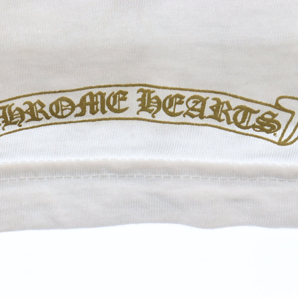 CHROME HEARTS(クロムハーツ) HORSESHOE 3 CEM CRS POCKET T-SHIRT ホース シュー セメタリークロス プリント カモフラ プリント 半袖カットソー Tシャツ ホワイト/カーキ