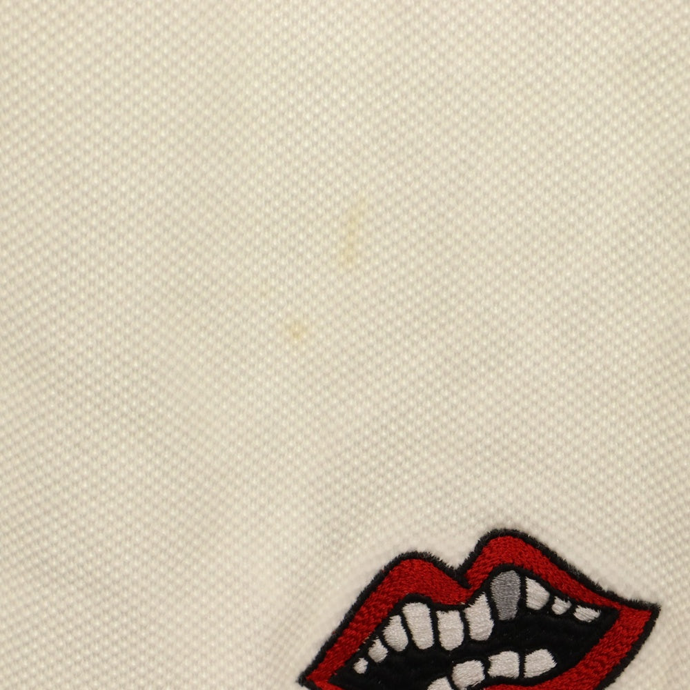 CHROME HEARTS(クロムハーツ) ×MATTY BOY Polo Shirt マッティボーイ 半袖ポロシャツ 総柄 CHOMPER チョンパー ホワイト