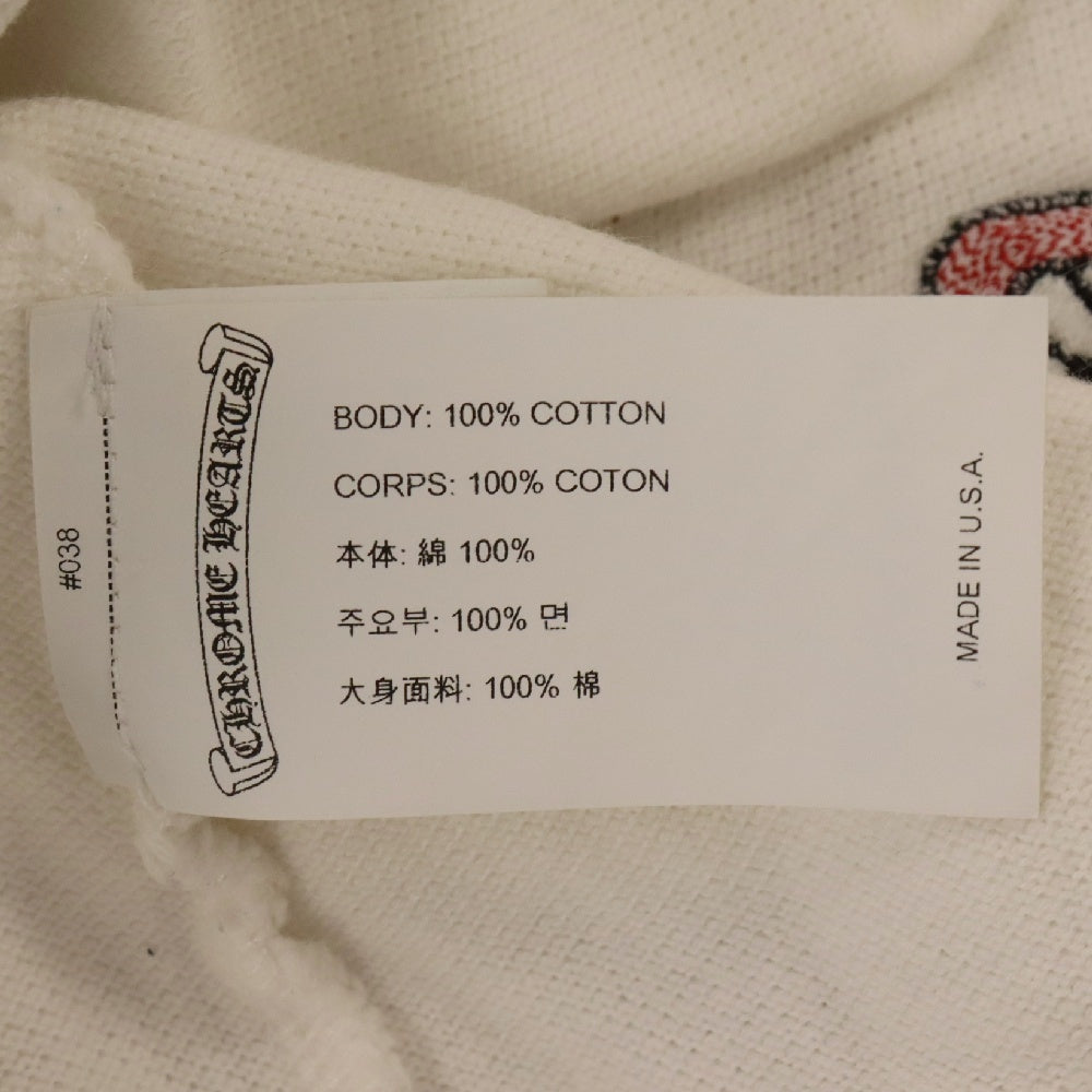 CHROME HEARTS(クロムハーツ) ×MATTY BOY Polo Shirt マッティボーイ 半袖ポロシャツ 総柄 CHOMPER チョンパー ホワイト