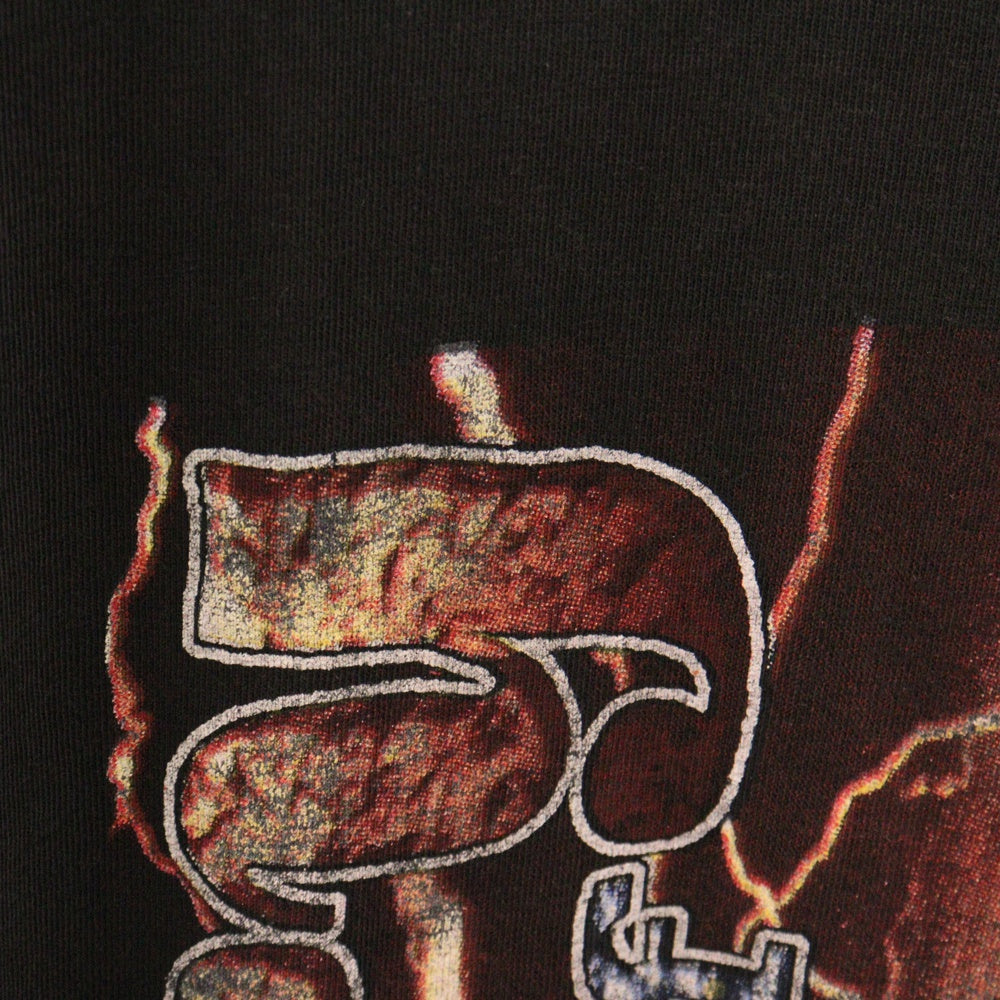 VINTAGE(ヴィンテージ) 90S 2PAC IN MEMORY OF TUPAC SHAKUR RAP DESIGN EVANS ツーパック サグ ライフ 半袖Tシャツ カットソー ブラック