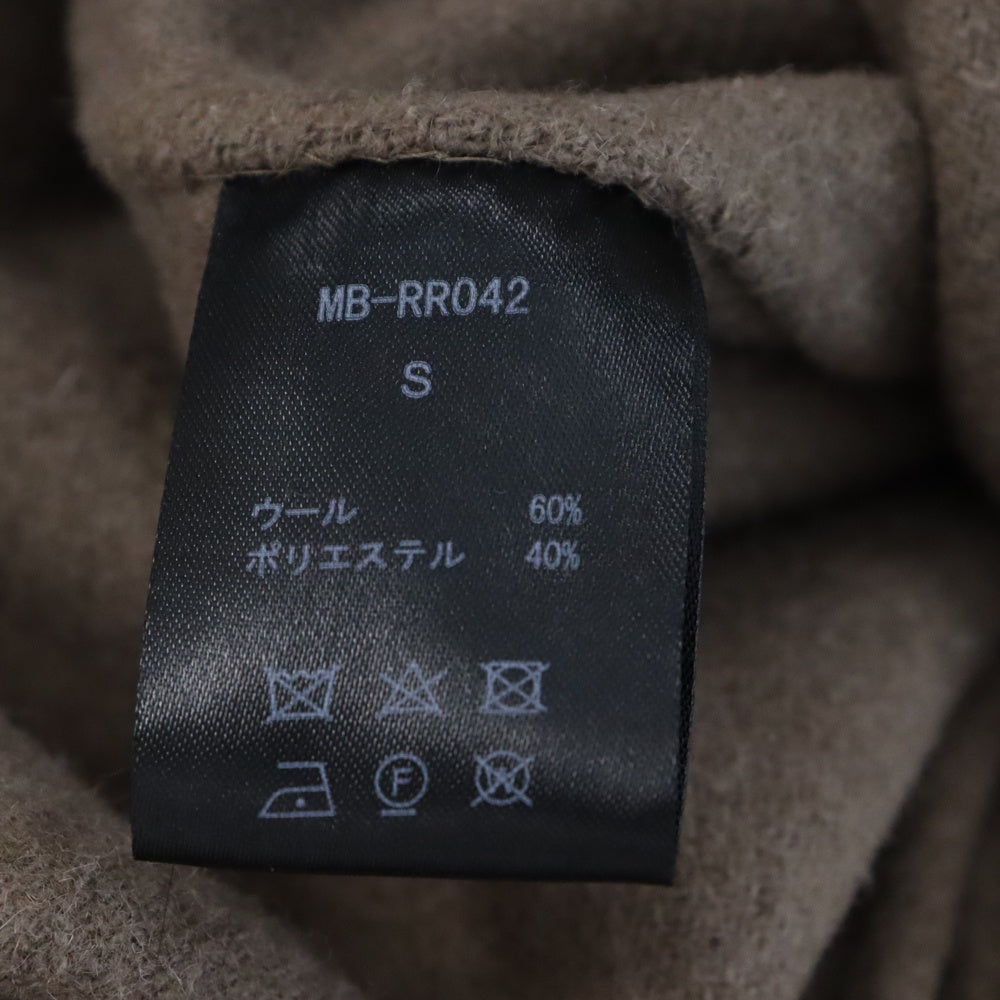 MB(エムビー) ハイエンド ウール ステンカラーコート ベージュ MB-RR042
