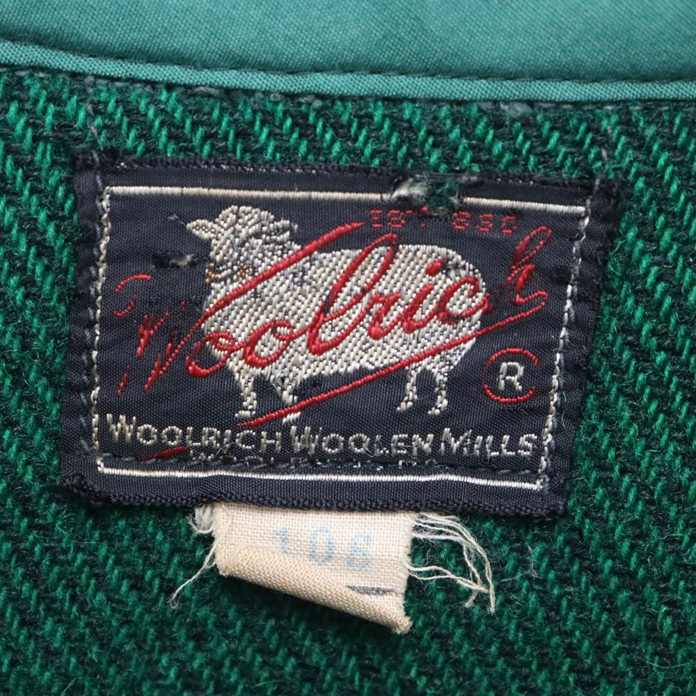 WOOLRICH(ウールリッチ) 50-60S VINTAGE ウール マッキーノ シャツ ジャケット グリーン