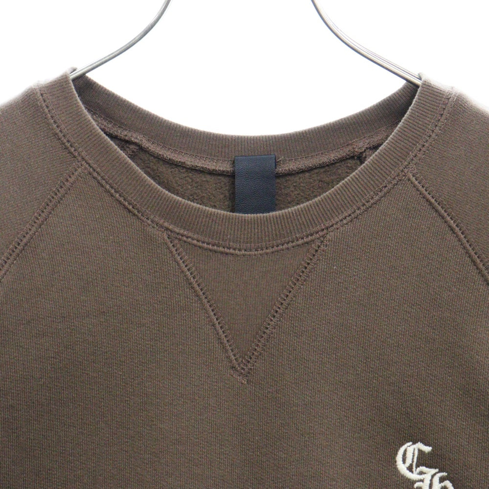 CHROME HEARTS(クロムハーツ) Y NOT SLO RIDE 胸CH刺繍 半袖スウェット 半袖Tシャツ カットソー ブラウン