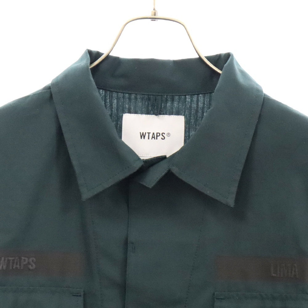 WTAPS(ダブルタップス) 24SS JMOD 01 LS COTTON RIPSTOP IDENTITY リップストップ アイデンティティ コットン ミリタリー ジャケット グリーン 241WVDT-SHM01