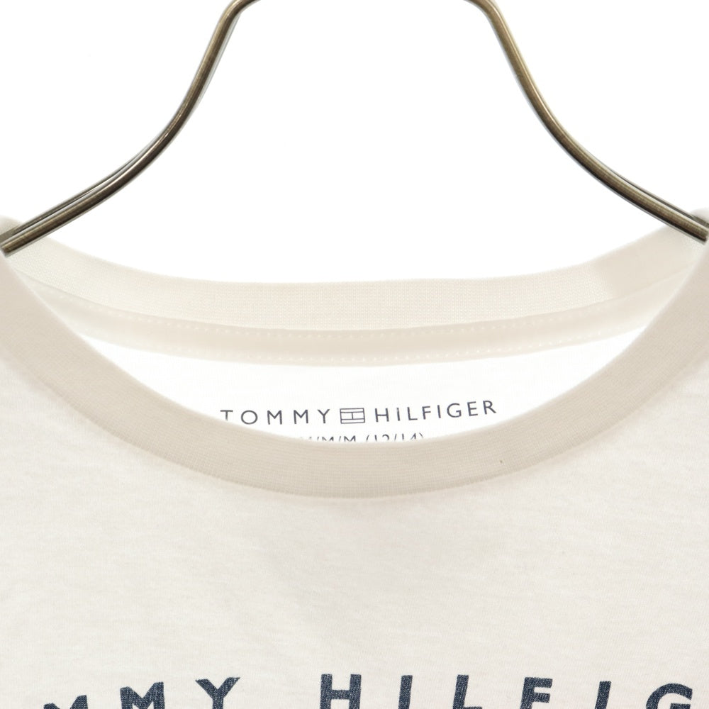TOMMY HILFIGER(トミーヒルフィガー) 胸ロゴ Tシャツ 半袖カットソー ホワイト T887052-100