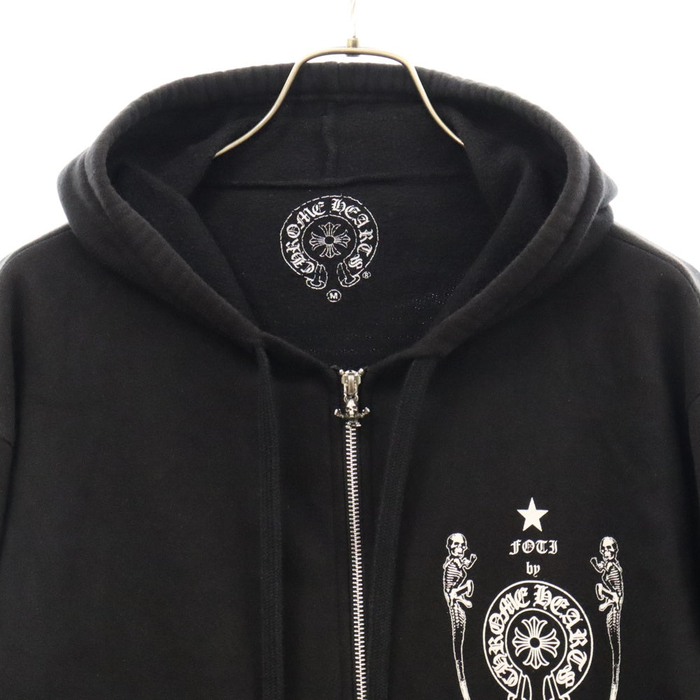 CHROME HEARTS(クロムハーツ) SWTSHRT HD ZIP フォティプリント ジップアップ スウェットパーカー ブラック