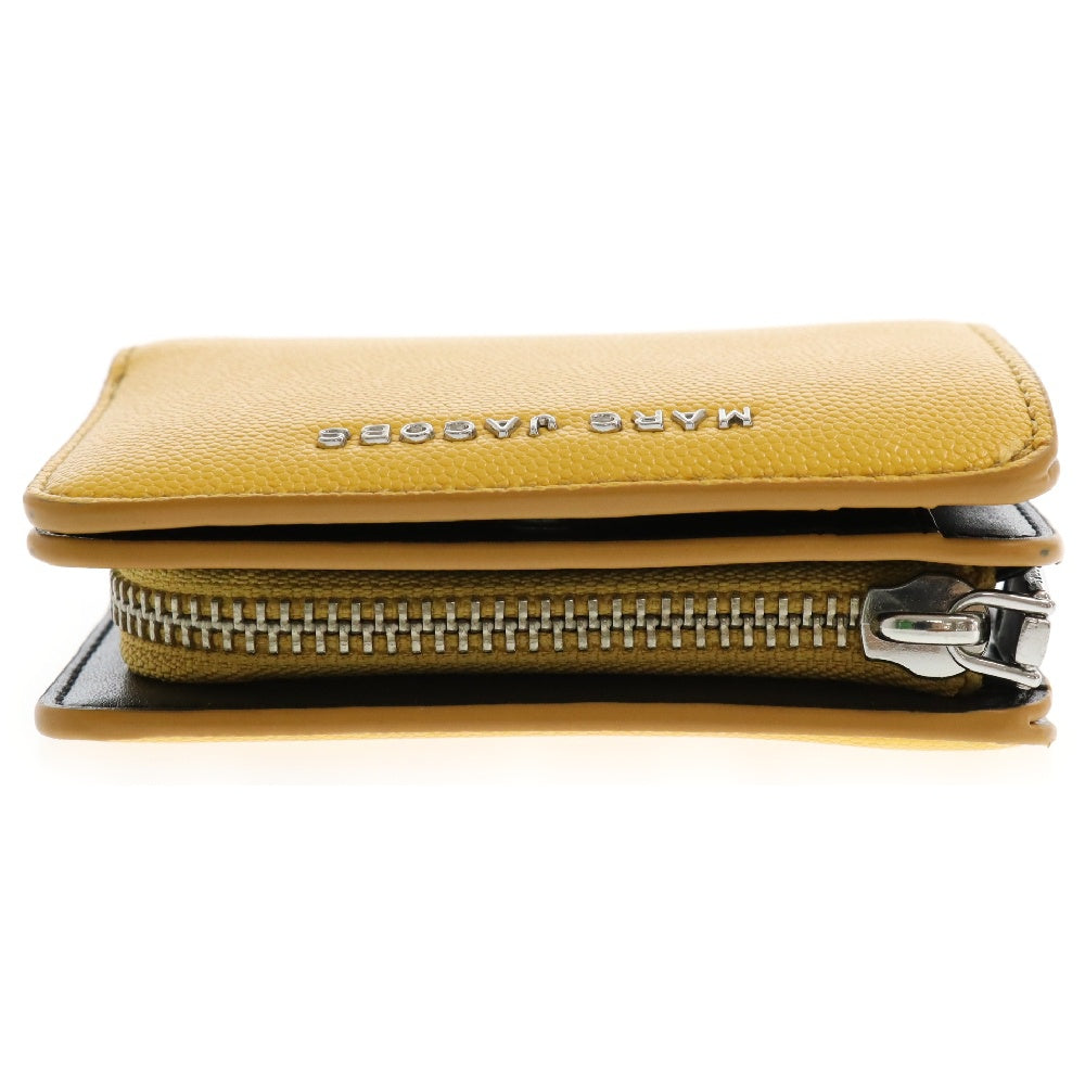 MARC JACOBS(マークジェイコブス) L字ファスナー コンパクト ウォレット 二つ折り財布 イエロー レディース M0016993 700