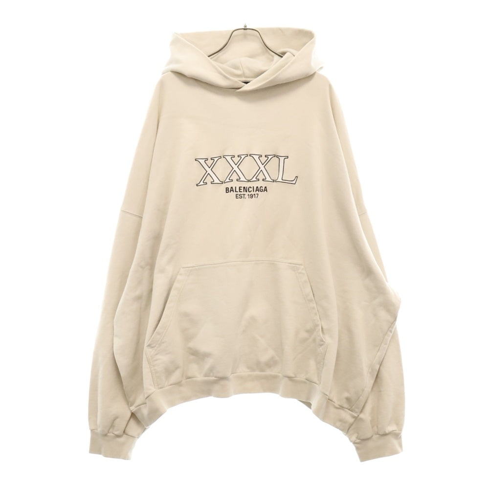 BALENCIAGA(バレンシアガ) 22AW XXXL Hoodie Large Fit トリプルエックスエル ラージ フィット スウェットプルオーバーパーカー フーディ グレー 713677 TNVD9