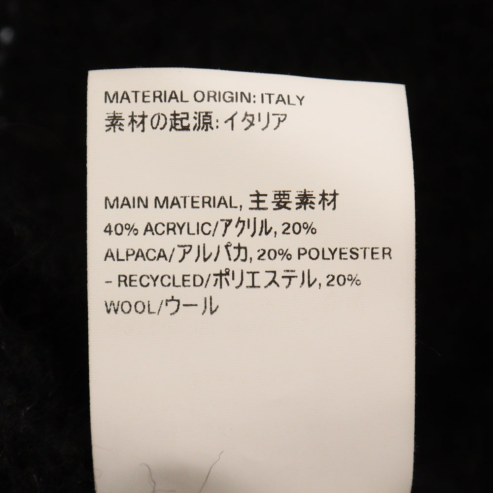 OUR LEGACY(アワーレガシー) 21AW MID LINE CARDIGAN ミッドライン カーディガン ニット アルパカ混 ブラック W4213MFS
