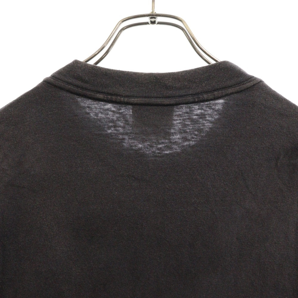 READY MADE(レディメイド) 24SS T-SHIRT POCKET フロントポケット ダメージ加工 クルーネック 半袖Tシャツ グレー RE-CO-BK-00-00-278