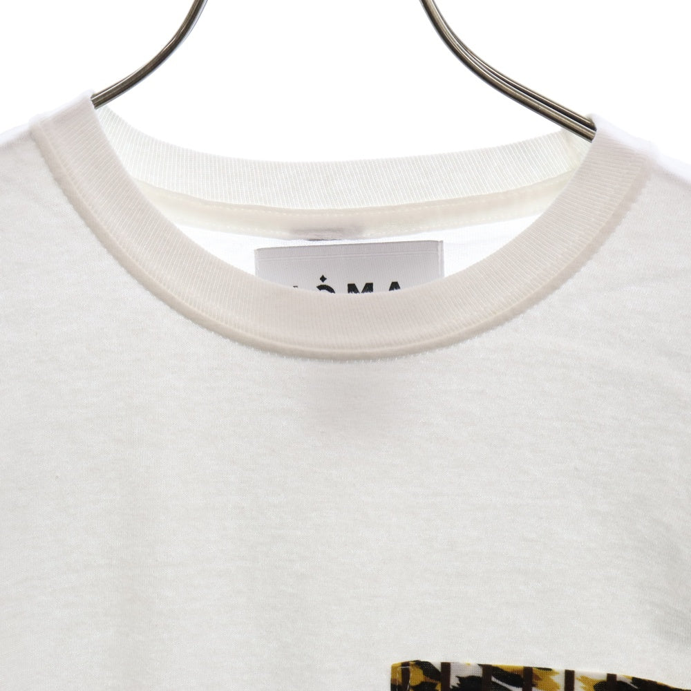 NOMA t.d.(ノーマティーディー) Leopard L/SL レオパード ロングスリーブTシャツ カットソー ホワイト