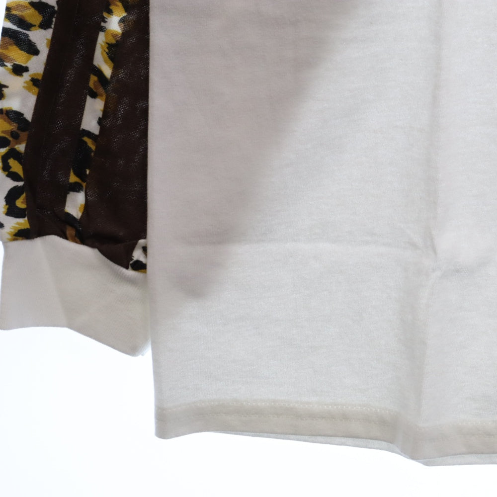 NOMA t.d.(ノーマティーディー) Leopard L/SL レオパード ロングスリーブTシャツ カットソー ホワイト