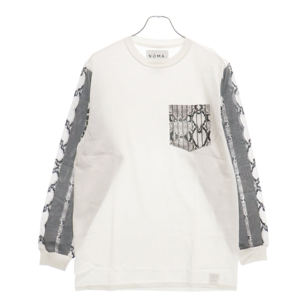 NOMA t.d.(ノーマティーディー) Python L/SL ロングスリーブTシャツ カットソー ホワイト