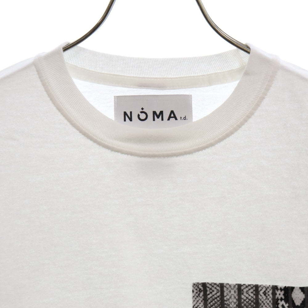 NOMA t.d.(ノーマティーディー) Python L/SL ロングスリーブTシャツ カットソー ホワイト