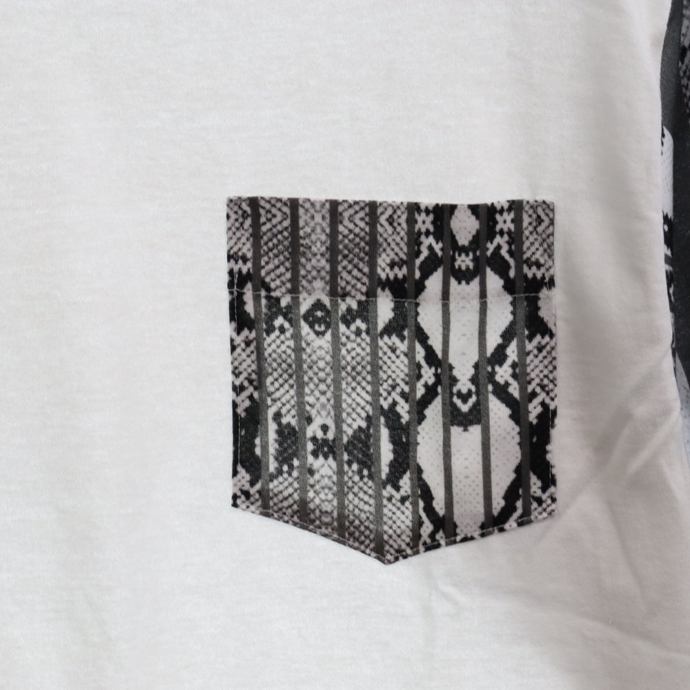 NOMA t.d.(ノーマティーディー) Python L/SL ロングスリーブTシャツ カットソー ホワイト