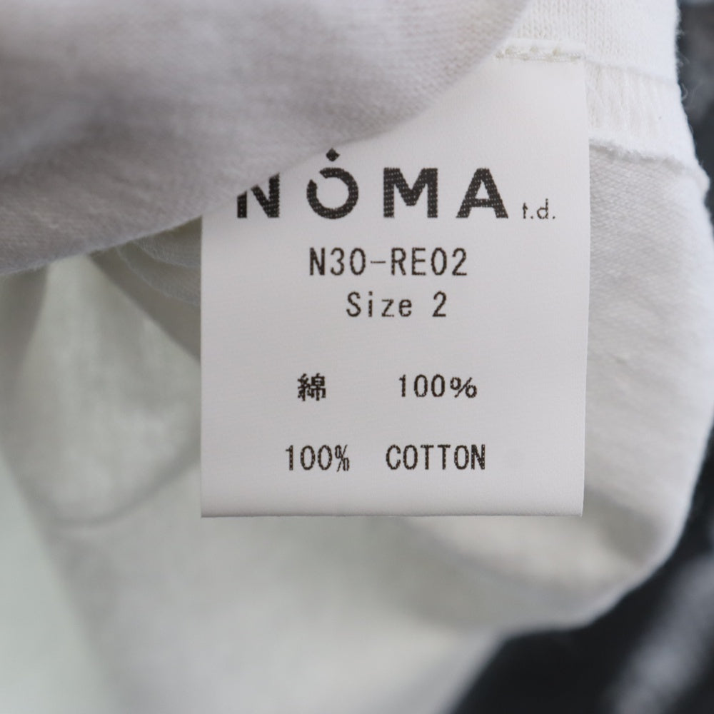 NOMA t.d.(ノーマティーディー) Python L/SL ロングスリーブTシャツ カットソー ホワイト