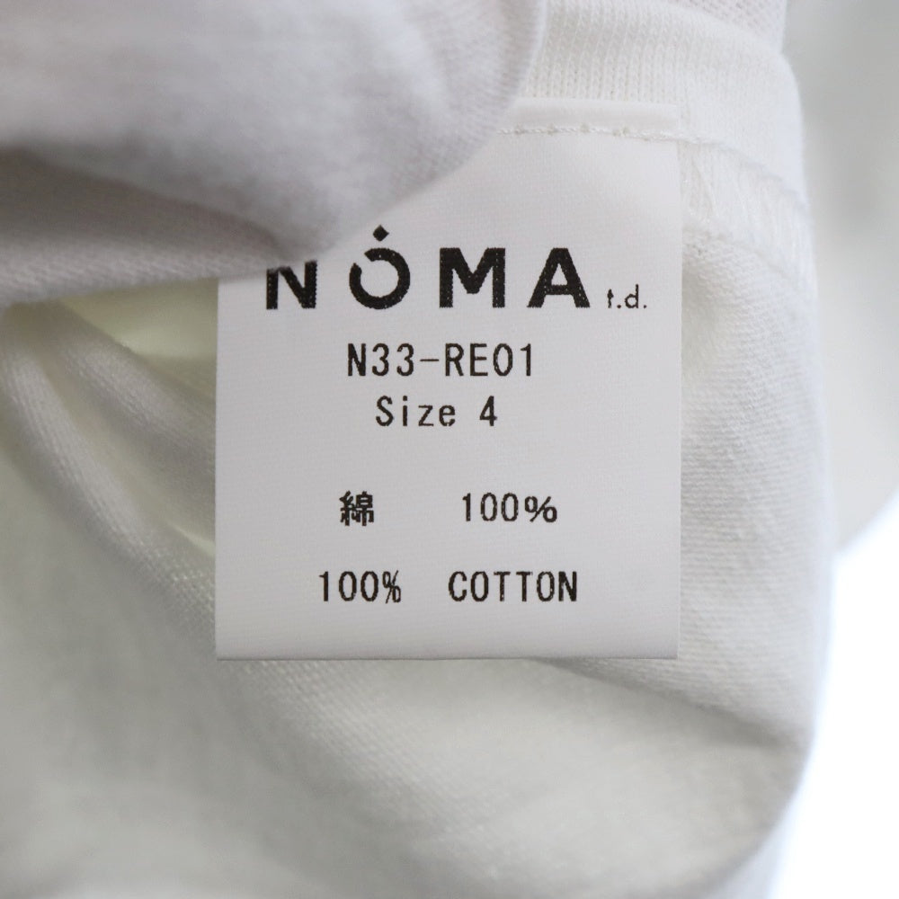 NOMA t.d.(ノーマティーディー) Stripe S/S ストライプ 半袖Tシャツ ホワイト/グレー
