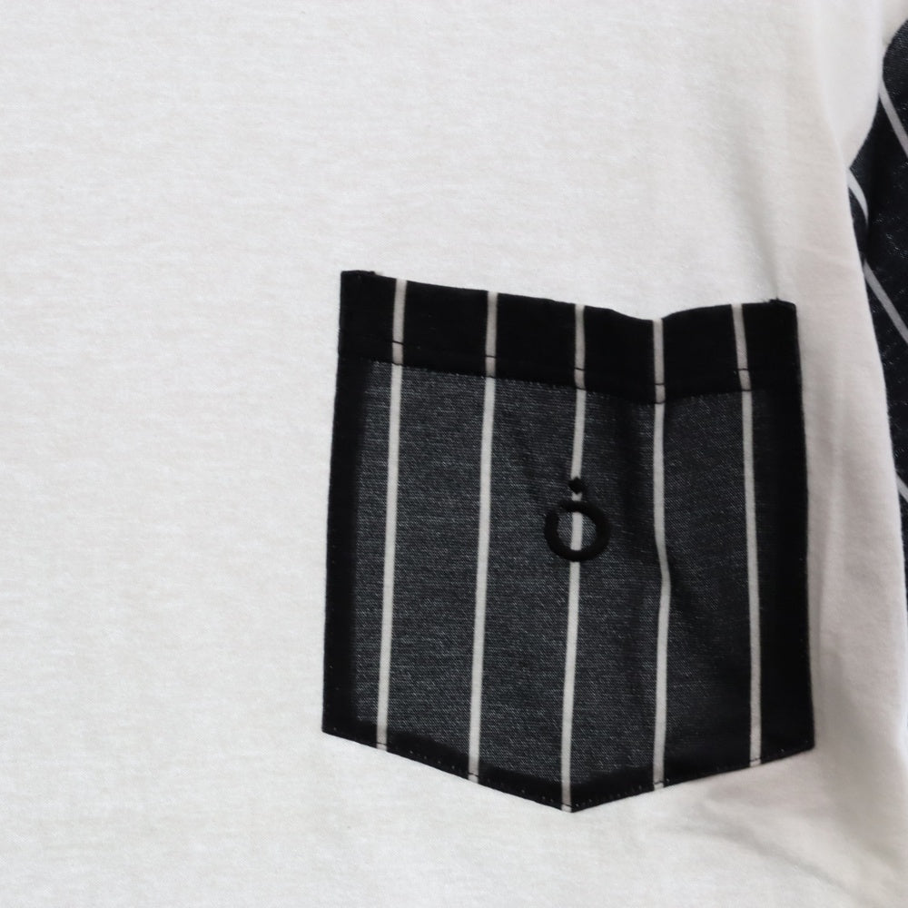 NOMA t.d.(ノーマティーディー) Stripe S/S ストライプ 半袖Tシャツ ホワイト/ブラック