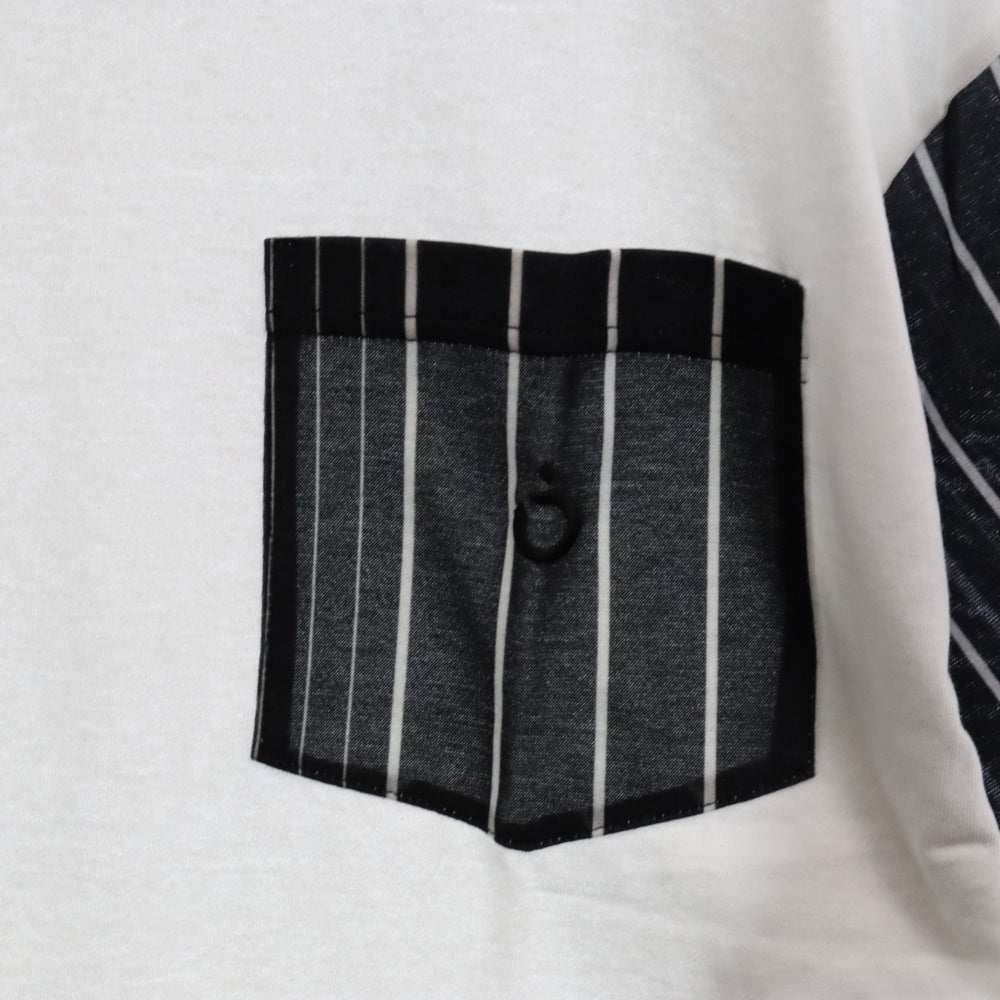 NOMA t.d.(ノーマティーディー) Stripe S/S ストライプ 半袖Tシャツ ホワイト/ブラック