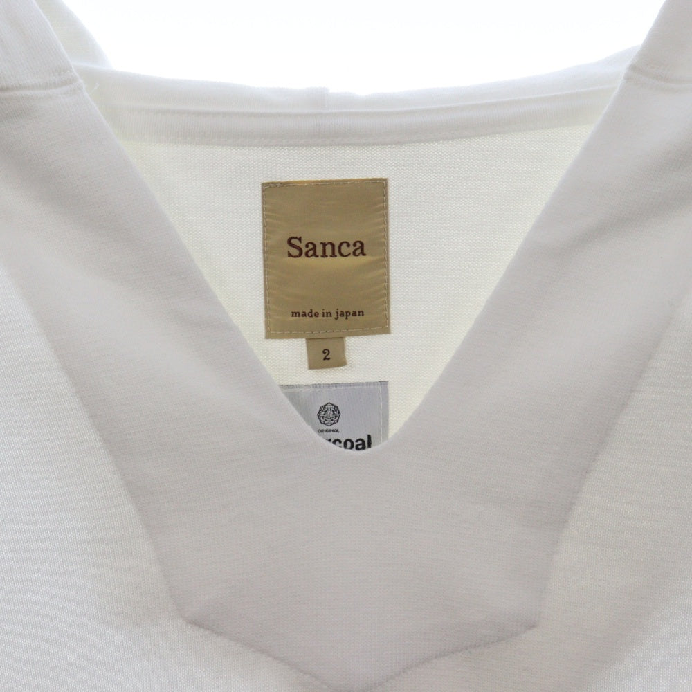 sanca(サンカ) Mex Hoody 8SL メキシカンフーディ Tシャツ カットソー ホワイト