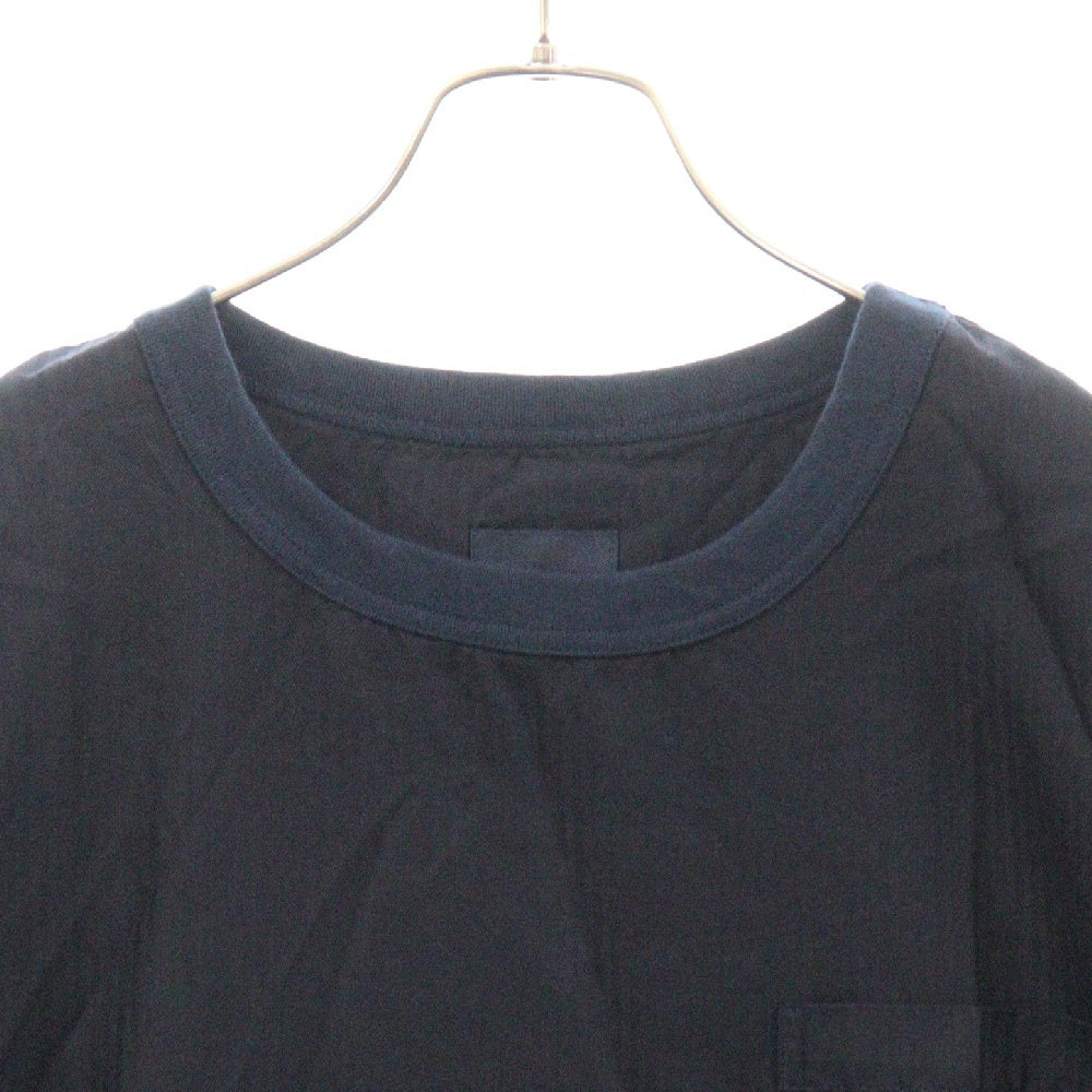 ts(s)(ティーエスエス) 120'S H/Bone S/S ヘリンボーン 胸ポケット半袖Tシャツ ネイビー