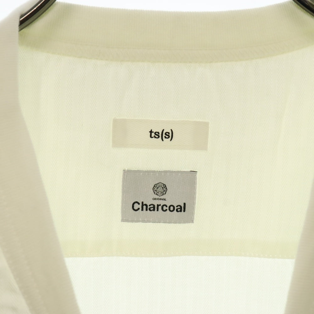 ts(s)(ティーエスエス) 120'S H/Bone S/S ヘリンボーン 胸ポケットTシャツ ホワイト