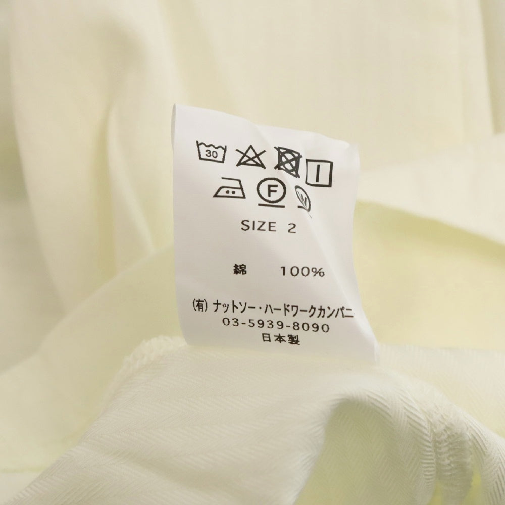 ts(s)(ティーエスエス) 120'S H/Bone S/S ヘリンボーン 胸ポケットTシャツ ホワイト