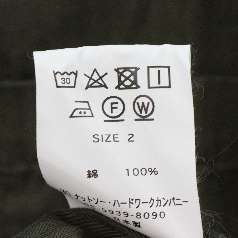 ts(s)(ティーエスエス) 120'S H/Bone S/S ヘリンボーン 胸ポケットTシャツ オリーブ