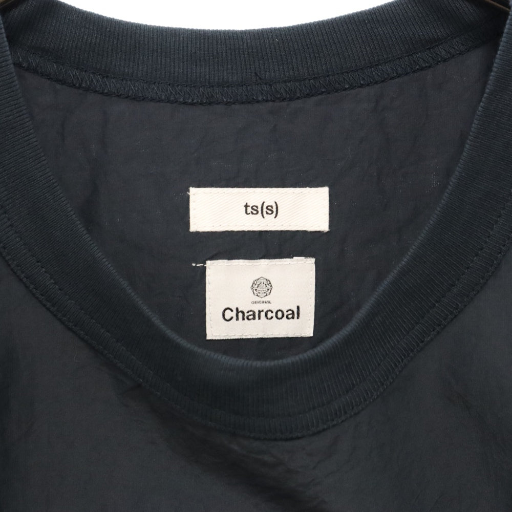 ts(s)(ティーエスエス) Cotton Slik S/S コットンシルク 胸ポケットTシャツ ネイビー