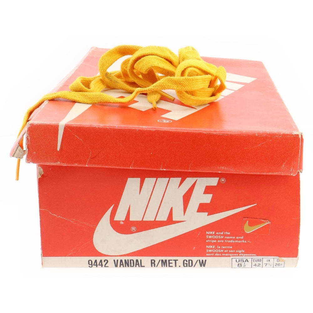 NIKE(ナイキ) 【観賞用】85年製 VANDAL DEAD STOCK バンダル ハイカットスニーカー オリジナル デットストック レッド US8.5/26.5cm 850709SH