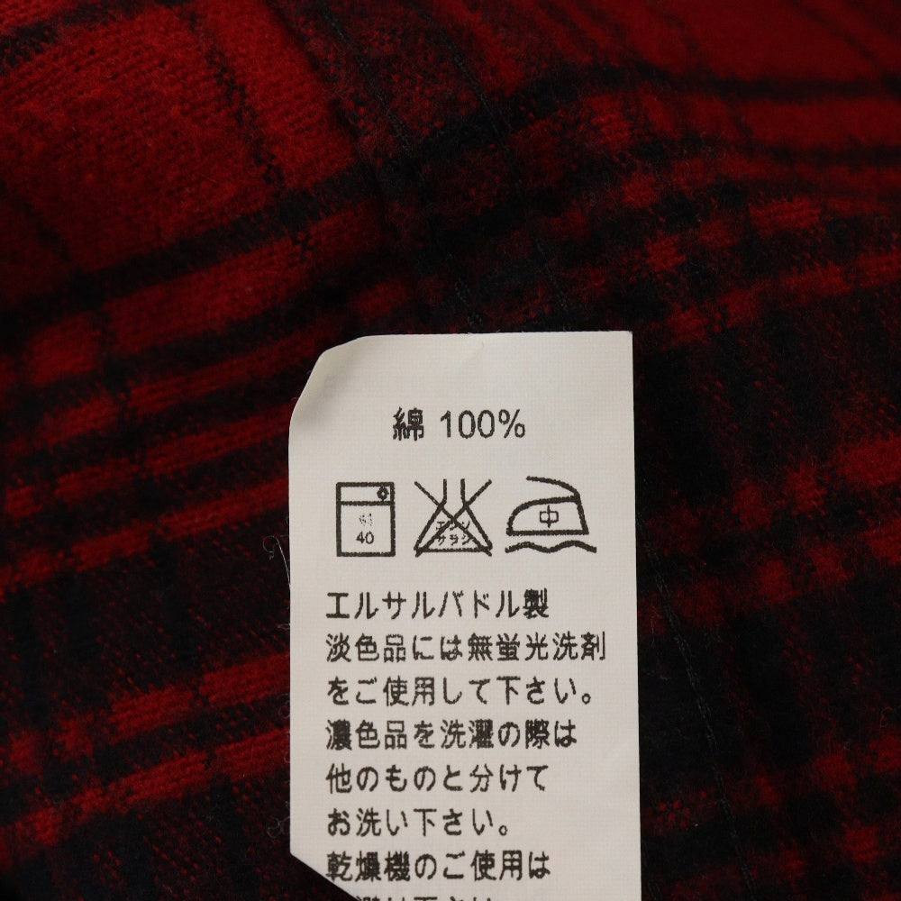 L.L.Bean(エルエルビーン) チェック柄 シャミークロス 長袖 コットンシャツ ブラック/レッド